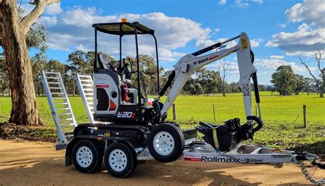 mini digger trailer weight|best trailer for mini excavator.